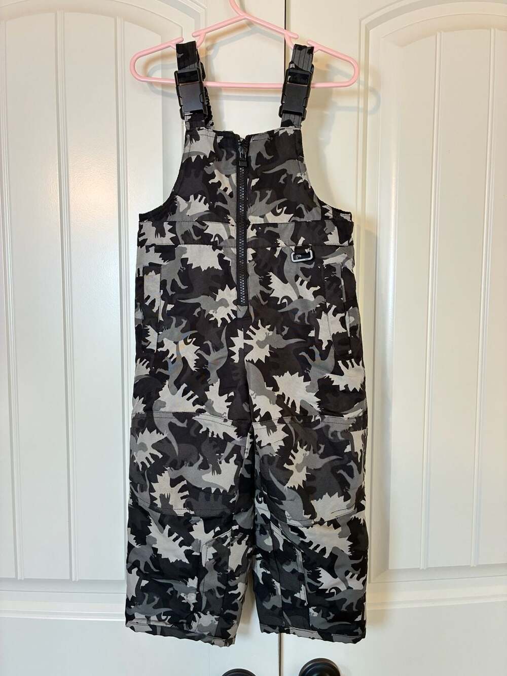 Circo Dinosaur Camo Snow Bibs Toddler Size 2T Adjustable Straps